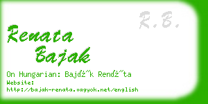 renata bajak business card